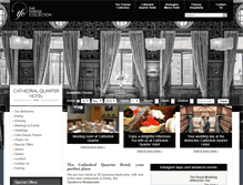 Tablet Screenshot of cathedralquarterhotel.com